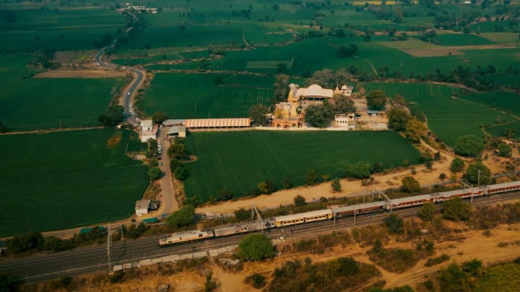 Bolai Hanuman mandir drone view