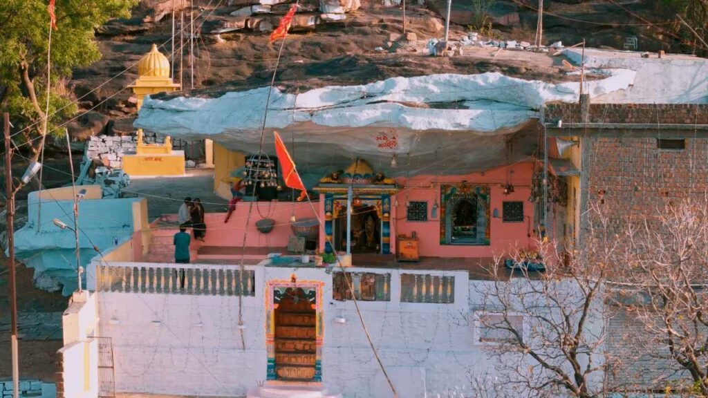 Kakshila mata mandir drone view