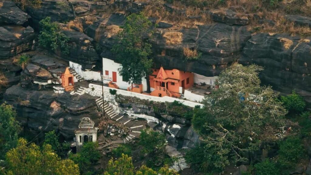 hinglaj temple drone view 